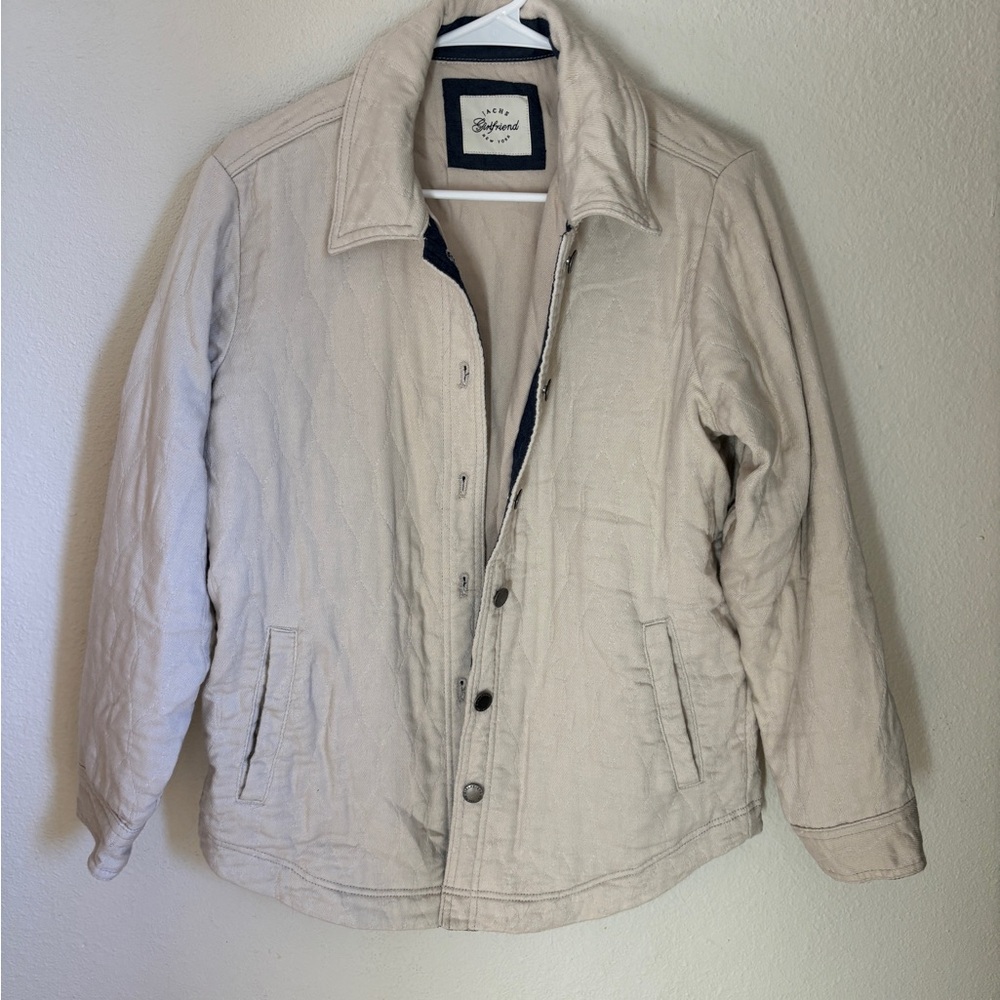 Stylish Men's Beige Quilted Jacket